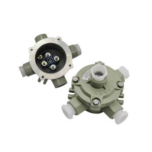 China WF1 Explosion Proof Electrical Junction Box Die Casting Aluminum IP65 2 3 Entries Horizon factory