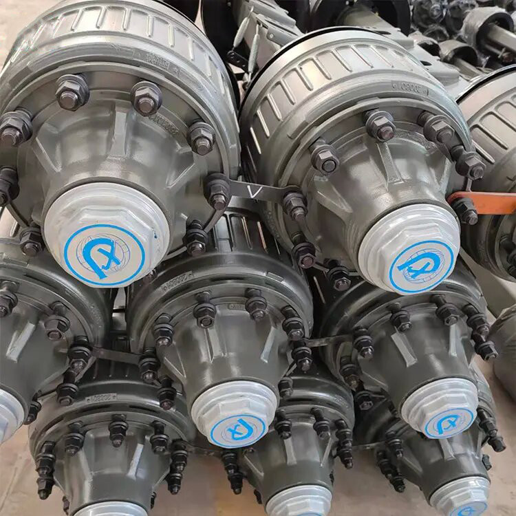 China Factory Trailer Axle Axel 20T with Trailer Rims Wheels trailer parts suppliers