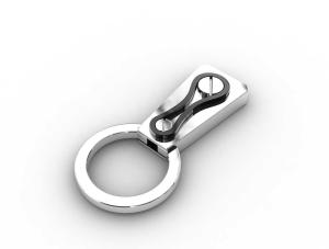 China Tagor Jewelry Top Quality Trendy Classic Men's Gift 316L Stainless Steel Key Chains ADK85 factory