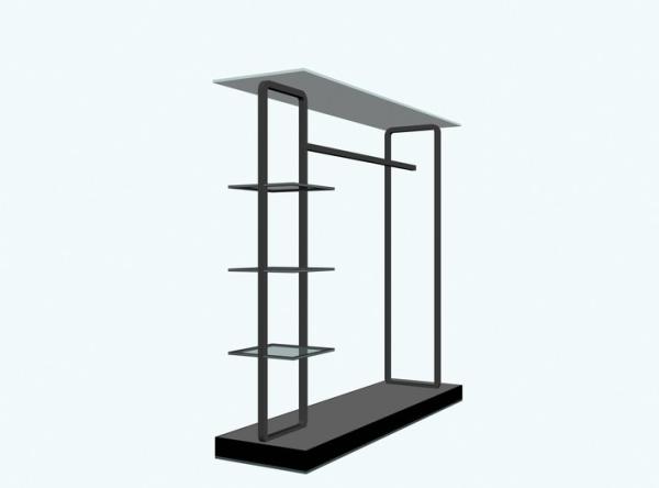 Simpe And Elegant Design Metal Clothing Store Display Furniture / Garment Rack /
