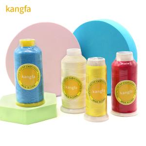 China 4000 Yard 120D/2 Embroidery Thread for Machine Embroidery 100% Polyester Clothing factory