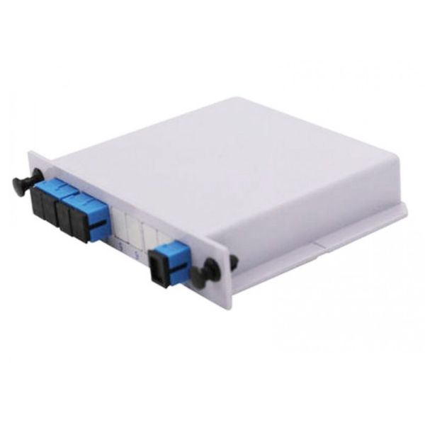 Planar Waveguide Type Fiber Optic Splitter Box 1x4 PLC Splitter With SC UPC Connector