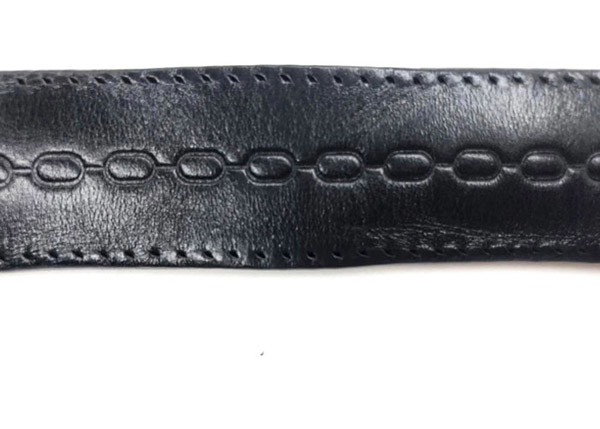 Ladies Embossed Leather Belt / Pants Or Jeans Waist Belt With Zinc Alloy Buckle
