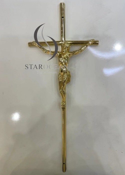 Customized Color PP Plastic Jesus Shaped Coffin Cross Decorations Funeral PJ-04