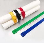 316/304 Stainless Steel Ball-lock Cable Tie 200mm x 7.9 with Black Epoxy Fully