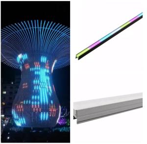 China Linear Outdoor LED Strip Light RGBW Full Color IP66 Waterproof DMX512 factory