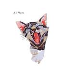 Hot fix patch Cat embroidery patch cut patch for children