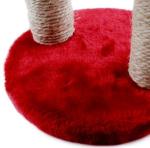 Christmas Cats Scratching Posts Solid Wood Red Brown Cat Scratching Pole
