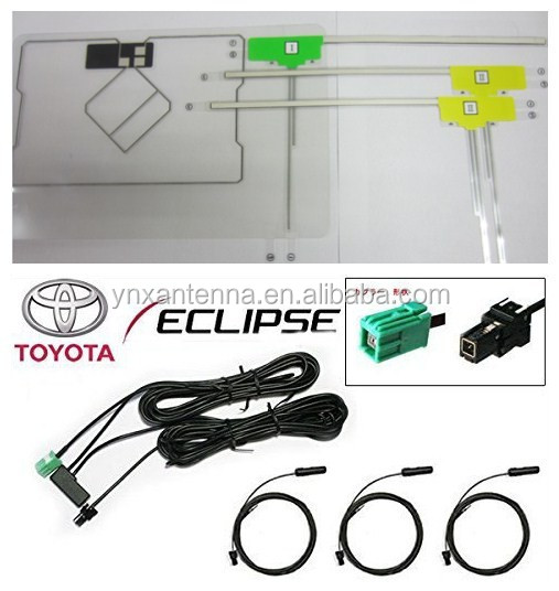Direct Supply 5dbi Gain RG174 VHF/UHF Digital Car TV Antenna Film Antenna Membrane Antenna