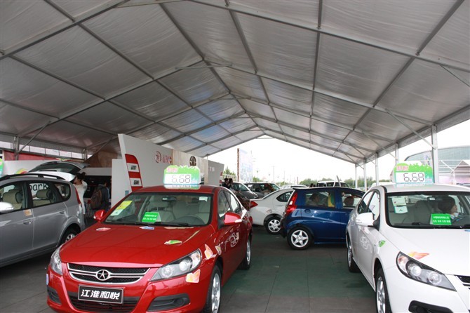 Outdoor White Marquee Tents Waterproof Flame Resistant For Vehicle Carport