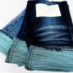 Dobby Fake Denim Cotton Polyester Elastane Fabric Heavy Weight