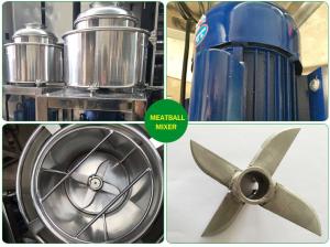 China Multi Function Meat Beater Machine Stainless Steel Double Barrel Beef Balls Fish Balls factory