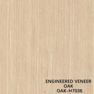China Fancy Recomposed White Oak Wood Veneer H7036 Slice Cut For Door And Windows ISO factory