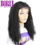 Brazilian Unprocessed Human Hair 4 by 4 Kinky Curly Closure Wigs For Black Women
