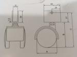 2 inch U type furniture wheels
