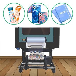 China 300mm Roll To Roll Uv Printer Dtf All In One Dtf Printer With 2 Xp600 Heads factory