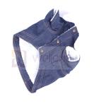 100% Poly Berber Pet Denim Jacket Winter Dog Blue Jean Jacket