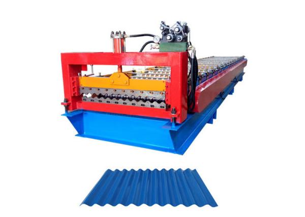 China Building Material Corrugated Steel Panel Roll Forming Machine Roller Diameter 80MM factory
