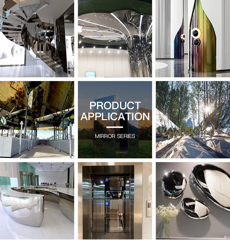 Super Polished Mirror Decorative Panel 6K/8K/10K/12K No 8 Mirror Finish Stainless Steel Sheet