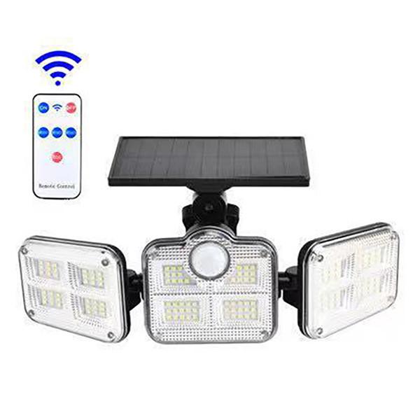 120 Smd Led Outdoor Wall Mounted Solar Led Lights Three Gear Bright Wide