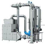 Electric/Steam Heated Fluid Bed Coater Two Fluid Nozzle CIP Cleaning System 80kg