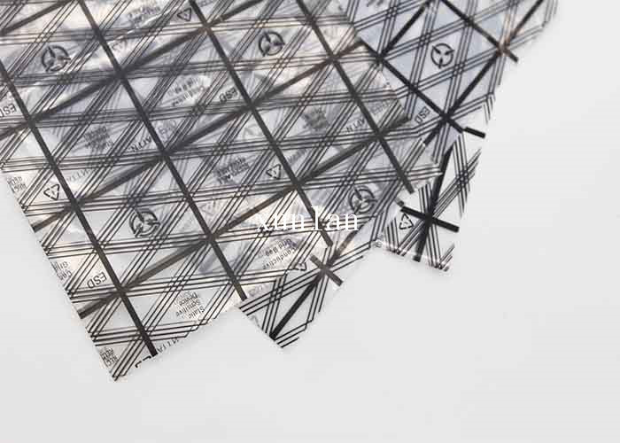 Black Anti Static Conductive Grid Bag 6 * 9 Inch For Packaging PC Boards
