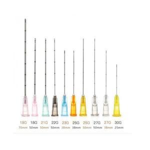 China 50mm 70mm Blunt End Cannula Injectable Dermal Filler Cannulas 21g factory