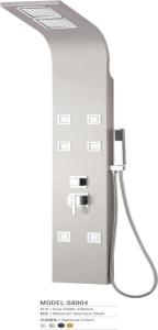China Stainless Steel Shower Panel With Outlet , Wall Mount Shower Panel Simple Install factory