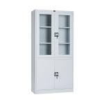 Metal Swing Door Filing Cabinet Steel Office Cupboard / Workshop Used Industrial