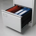 Knocked Down Metal Drawer Filing Cabinet Stainless Steel Top