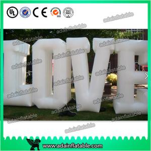 China Customized Party Nylon Cloth Red Inflatable Decoration / Inflatable Letters factory