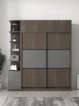 Patten Chipboard Plywood Modern Bedroom Wardrobe 2 Door Sliding Wardrobe