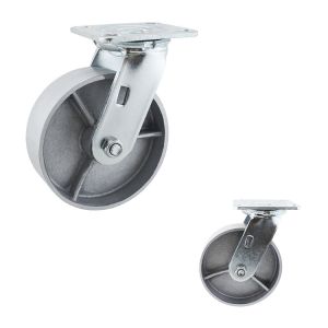 Industrial Cast Iron 360 Degree Rotating 6 Inch Swivel Casters