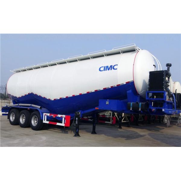 3 Axle W Type Pneumatic Bulker Cement Tanker Truck for Sale-CIMC
