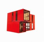 s Modern Double-Story Glass Walls Container House using 50/75/100mm Wave