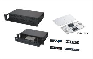 China Safety 2U Fiber Optic Rack Mount Enclosure Panel 36 Port 19 Inch Racks YH1012 factory
