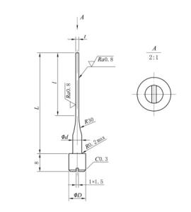 China Customized Cemented Carbide Ejector Pins Injection Molding factory