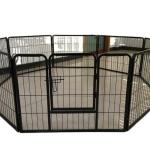 Portable Metal Folding Dog Kennels and Run Fence Panels Perfect for Outdoor