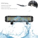 Single Row Amber Led Light Bar Spot Flood Combo Beam For 4x4 Offroad Uaz ATV SUV