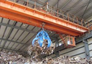 China China's high quality and low price55 ton garbage grab bridge double beam crane, power plant double beam crane, grab dou factory
