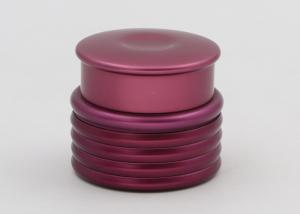 China Purple Glass Cosmetic Jars , Glass Cream Containers For Creams And Lotions factory