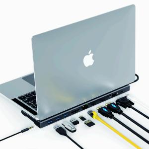 China Aluminum Case 100W USB C Dock 5Gbps USB HDMI Hub For Laptop factory