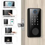 Fingerprint Deadbolt Door Lock High Security Biometric Password Unlock