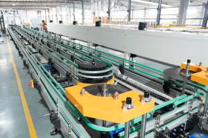China High Speed Automatic Can Collecting Conveyor For Metal Cans factory