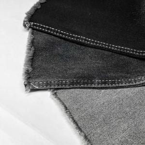 China Black Gray French Terry Knitted Denim Fabric 11oz 180 cm factory