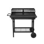 BBQ Half Drum Barrel Steel Picnic Camping Garden Patio Smoker Charcoal Grill