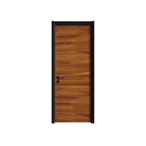China Sound Insulation MDF Wooden Door 43mm Thick PVC Interior Doors With Frames factory