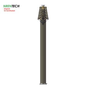 China 15m lockable pneumatic telescopic mast 30kg payloads 2.8m closed height mobile masts factory