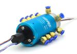 Lightweight 6 Passage Pneumatic Rotary Coupling Senring Electronics Support G1/8