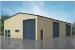 AISI Prefabricated Steel Structures , Prefab Metal Building Construction